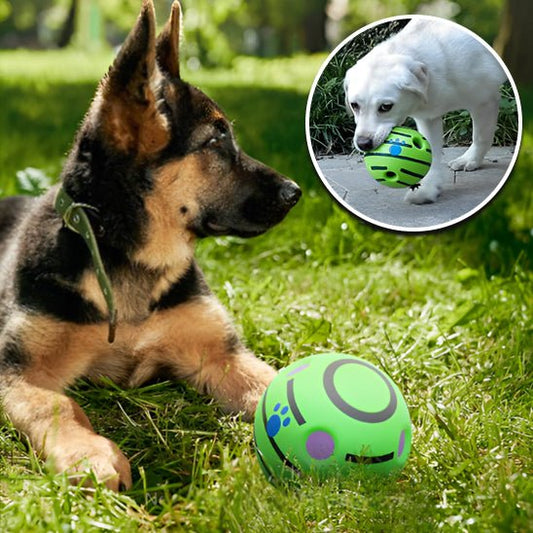 Balle pour chien Giggle Ball™ - Jouet interactif avec sons amusants - Pattes Exclusives