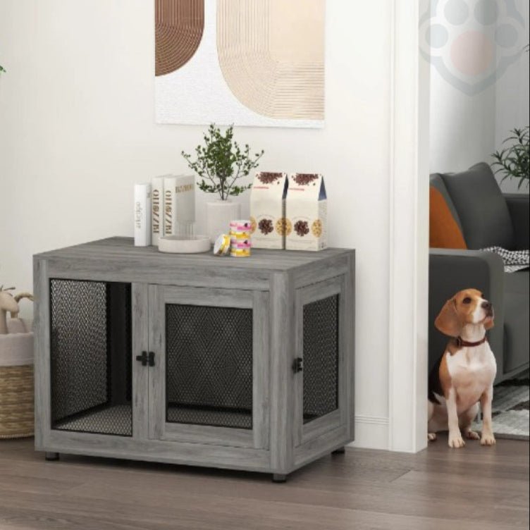 Cage pour chien 2 - en - 1 avec table d'appoint - Pattes Exclusives