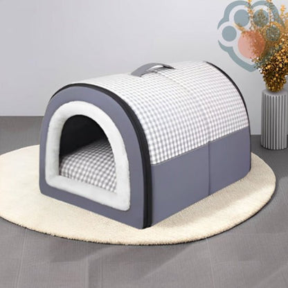 niche-pour-chien-grotte-gris
