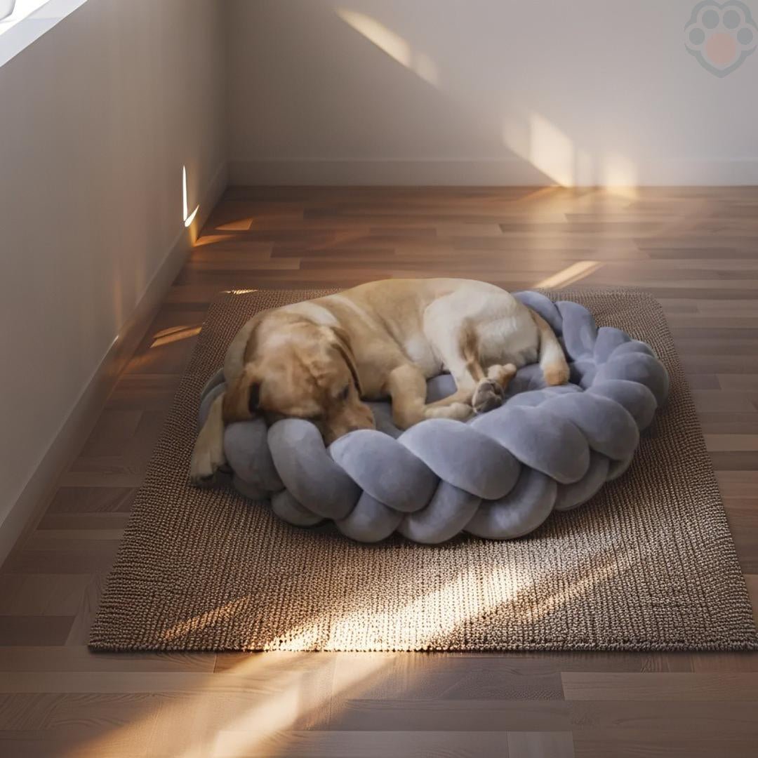 Panier chien tressé Élégance - Pattes Exclusives