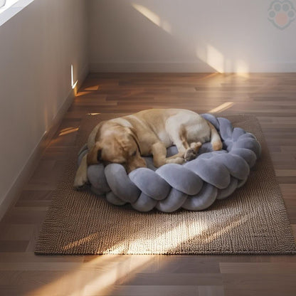 Panier chien tressé Élégance - Pattes Exclusives